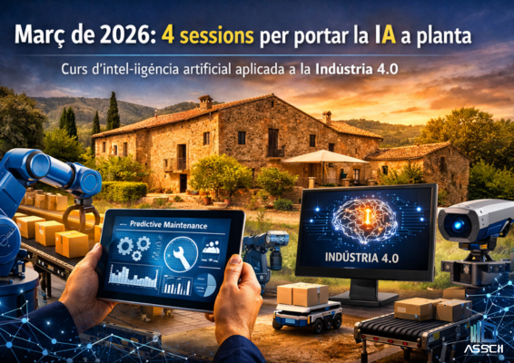 curs d’intel·ligència artificial aplicada a la indústria 4.0 a la masia Can Robira
